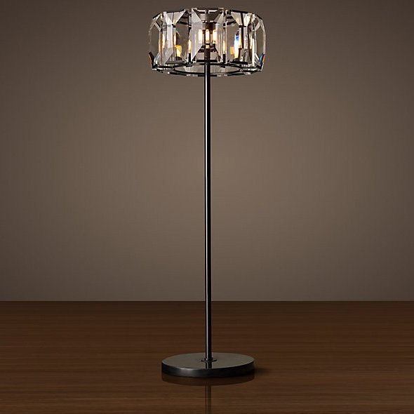 Торшер Harlow Crystal 3 от Delight Collection KR0354F-3 DELIGHT COLLECTION ЭЛИТНЫЕ 246472 Прозрачный;черный  - Вид №1