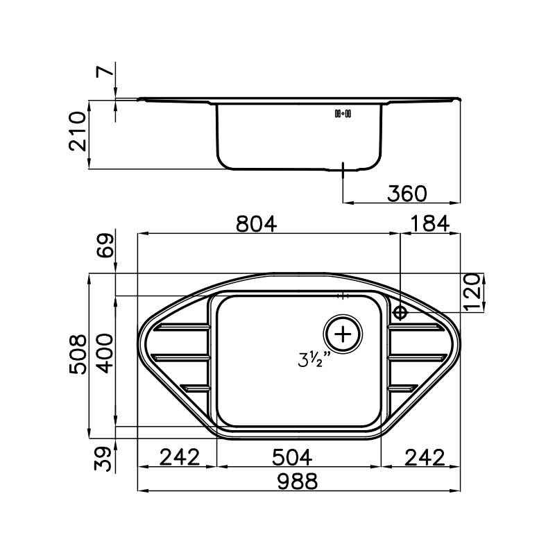 3321060 Мойка Diamant 3321060 Fosterspa  - Вид №1