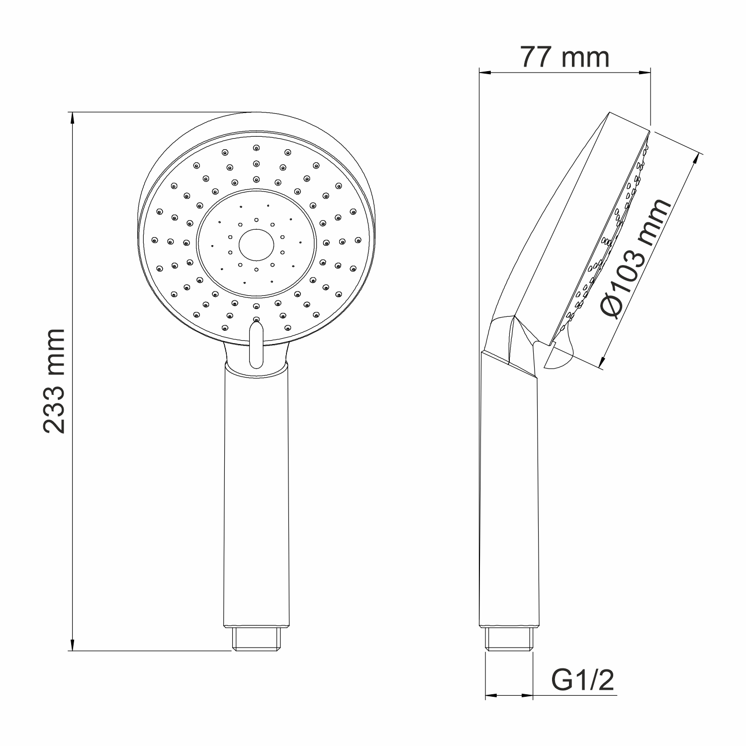 A032 Лейка 5-функциональная WasserKRAFT  - Вид №6