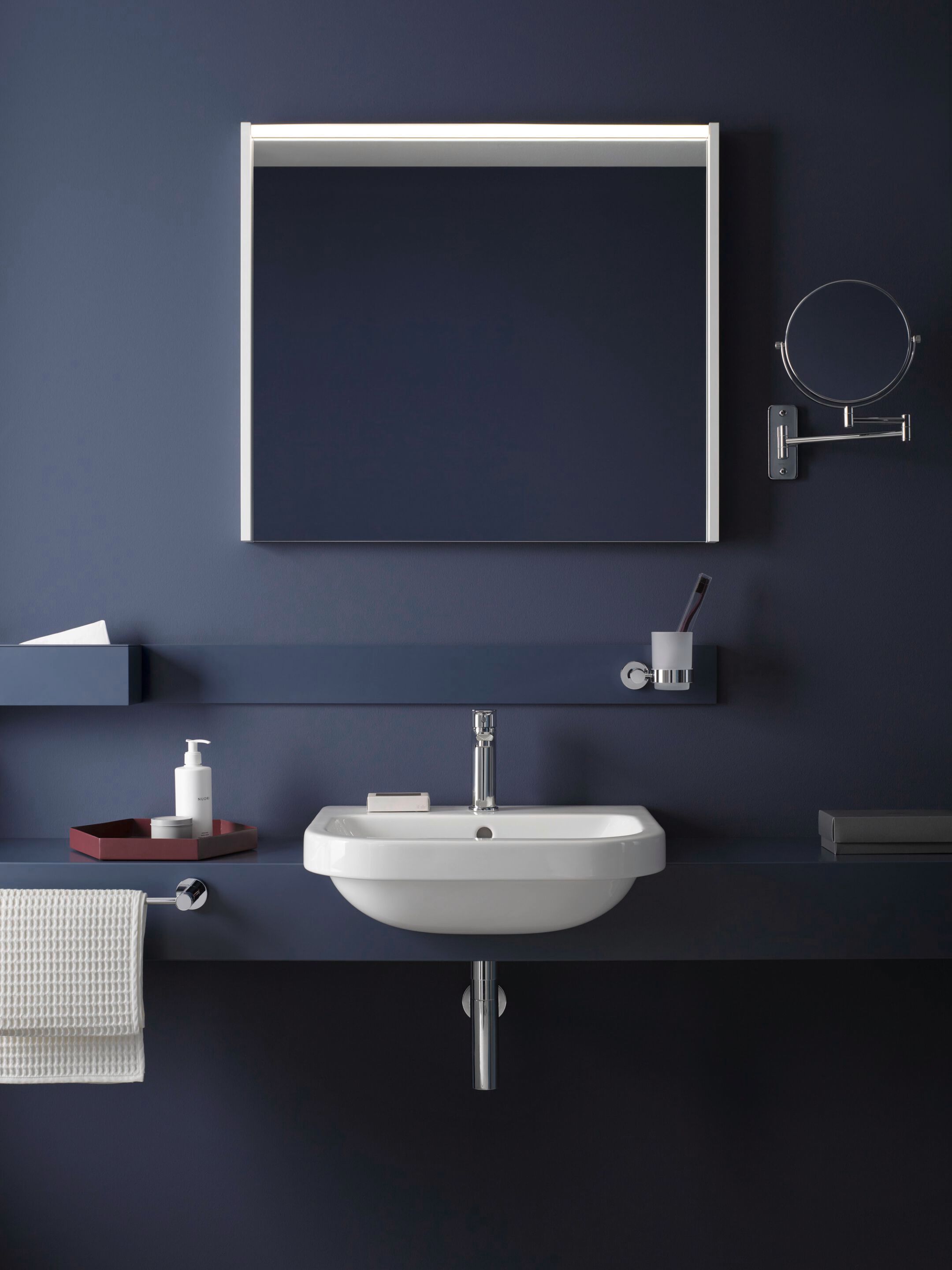 Керамическая раковина с одним полукругом и переливом Duravit D-Code ARCH-00060917 - Вид №1