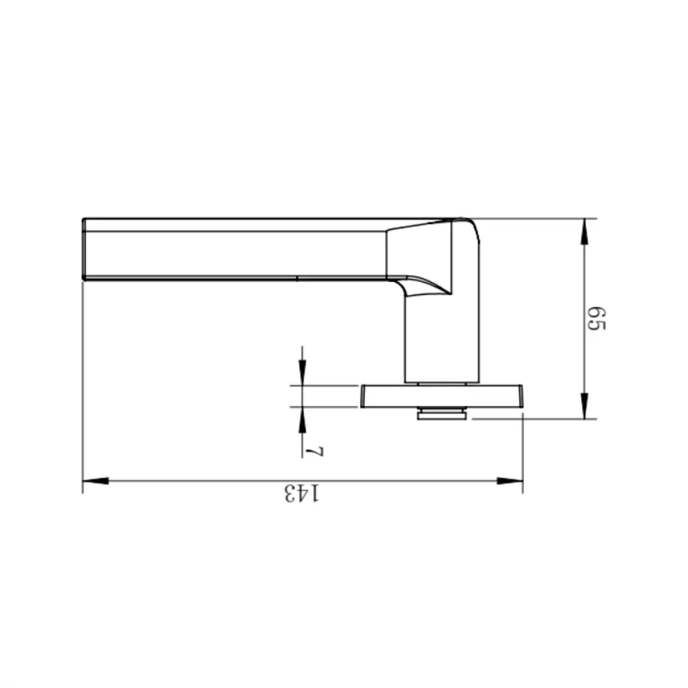 Дверная ручка на розетке KREAFORTA Паудер без запирания цвет никель STLM-2188976 - Вид №5