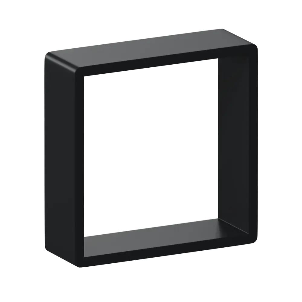 Полка настенная Spaceo 20x20 см/24x24 см/28x28 см МДФ цвет чёрный 3 шт STLM-2051960 - Вид №5