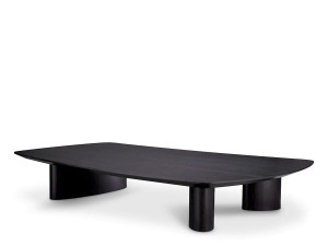 Низкий прямоугольный деревянный журнальный столик