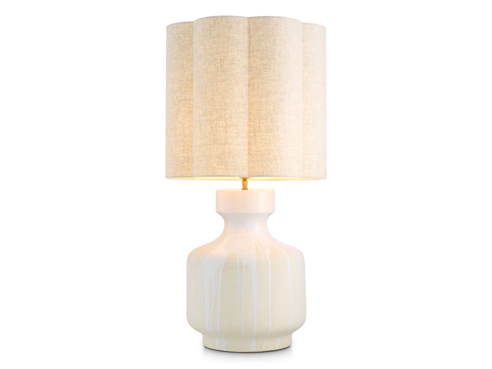 Керамическая и тканевая светодиодная настольная лампа Eichholtz LORENA ARCH-00038262