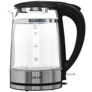 9055321 Электрочайник DEXP EK-03GDWS серебристый