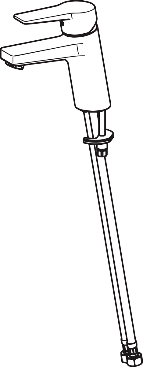 Oras 3810F-33 Смеситель для умывальника 3810F-33 Twista матовый черный  - Вид №2