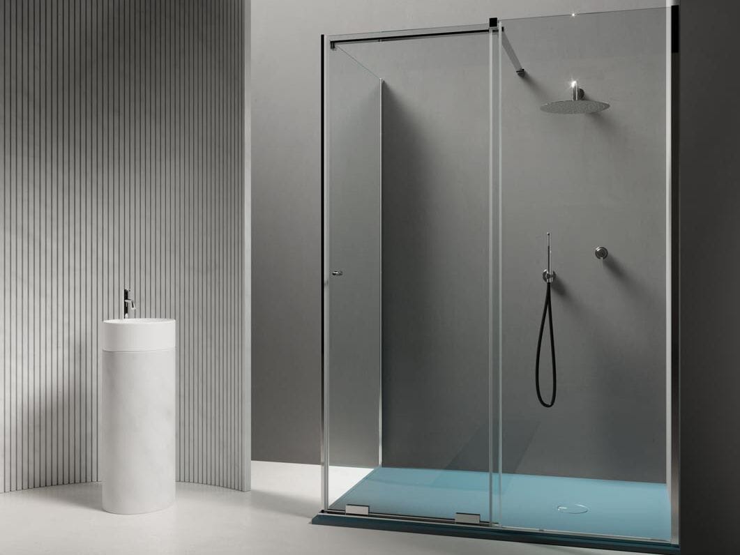 Угловая душевая кабина с раздвижной дверью Domus Falerii Domuspa ARCH-00110952 - Вид №2