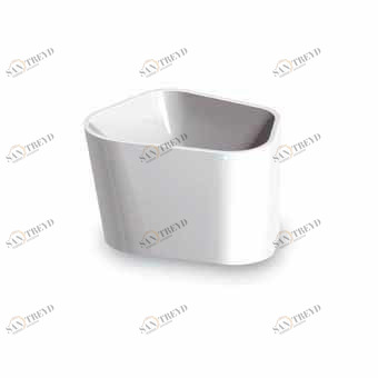 7L014BICR Накладная раковина на столешницу  прямоугольная Kos by Zucchetti Lab