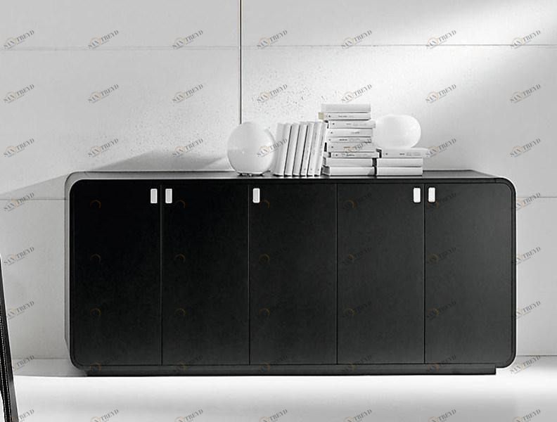 IFT Низкая лакированная тумба для офиса с распашными дверцами Sestante sun-id-1461392