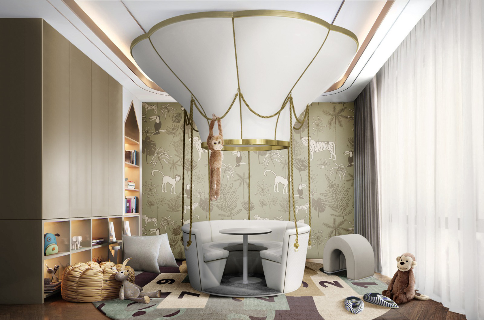 CIST718 Детские пуфики Пузыристый цикл Circu  - Вид №12