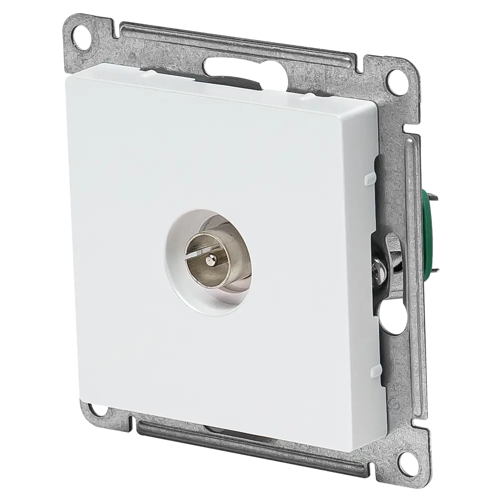 Розетка ТВ/спутник встраиваемая Systeme Electric AtlasDesign без заземления цвет жемчужный 89457353 STLM-2050759 - Вид №1