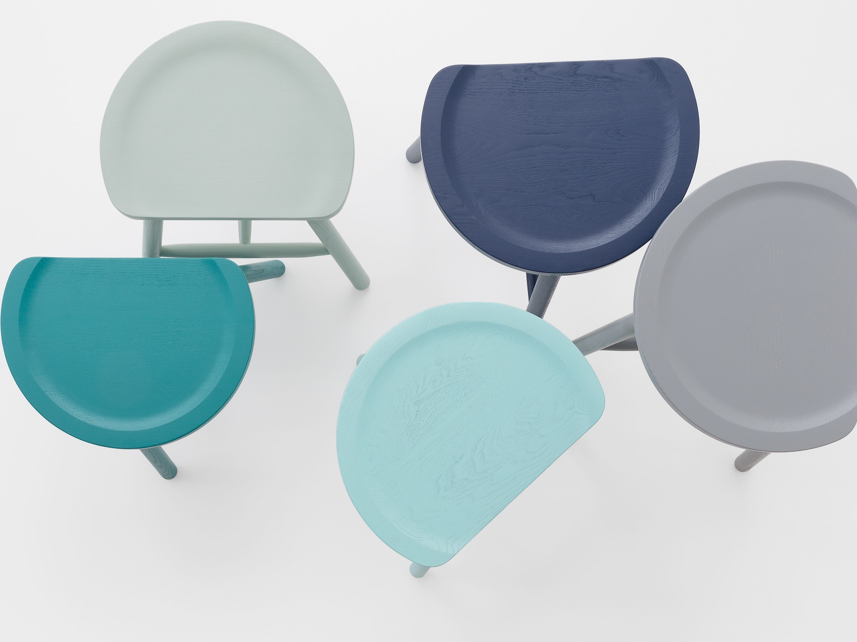 Низкий табурет из ясеня Billiani Puccio ARCH-00141601 - Вид №1