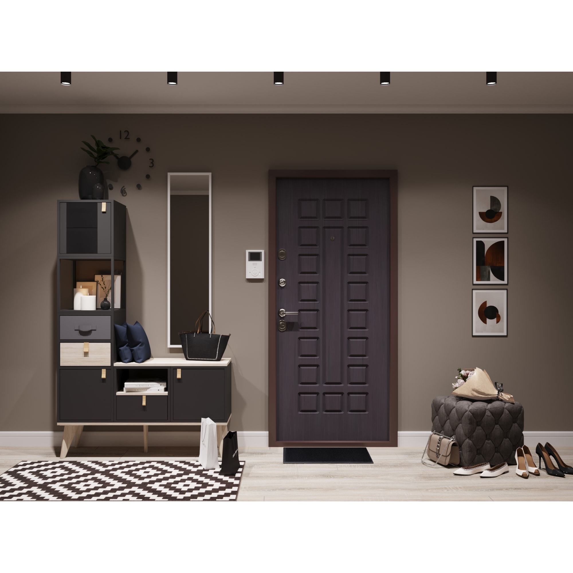 82018445 Свеча-столбик, 6х15 см, цвет белый Santreyd  - Вид №5