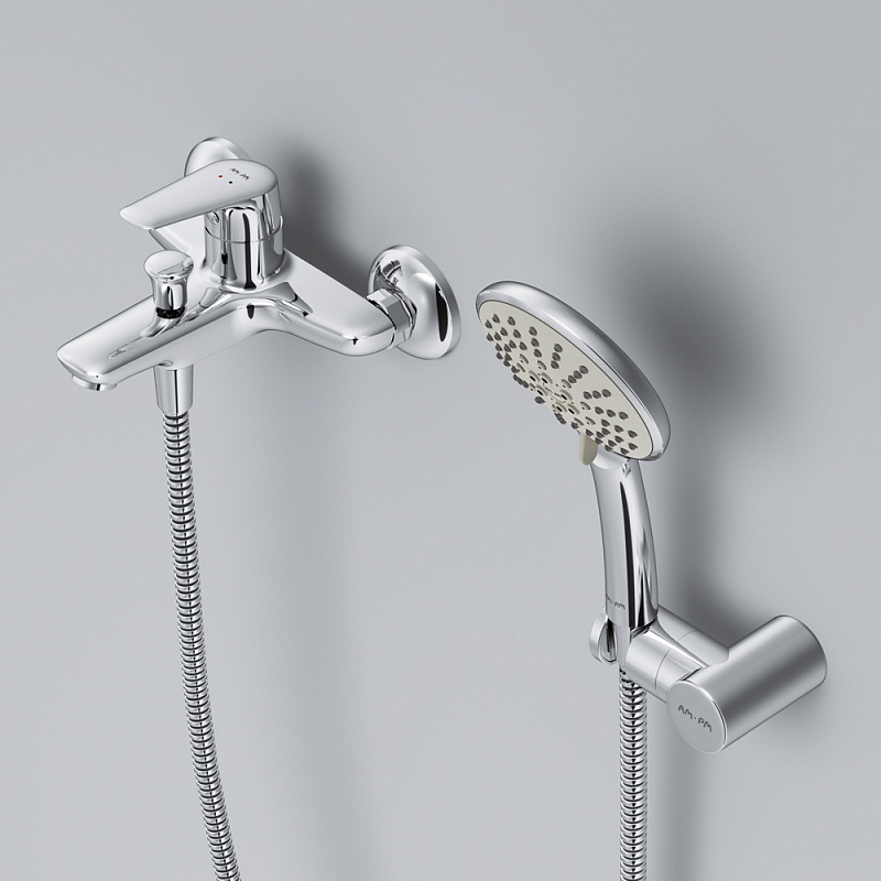 F85E15000 смеситель для ванны/душа душевой набор хром шт. AM.PM Joy - Вид №3