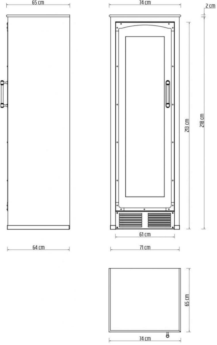Officine Gullo Вертикальный винный холодильник с подсветкой на 50-100 бутылок sun-id-1390544 - Вид №1