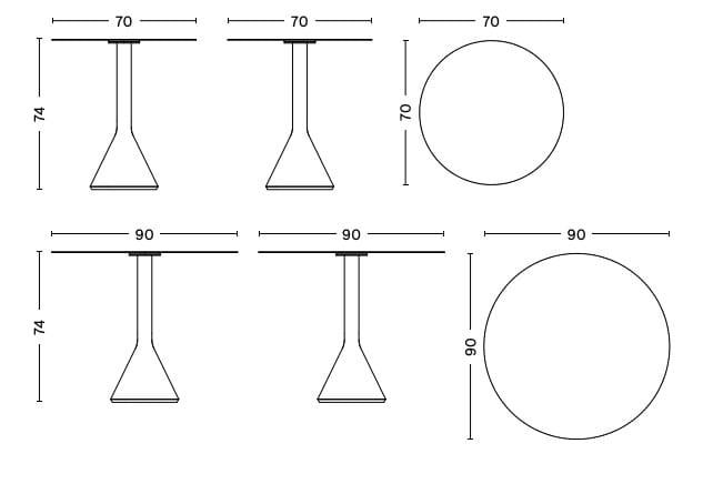 Стальной круглый садовый стол Hay Палисад ARCH-00035575 - Вид №30