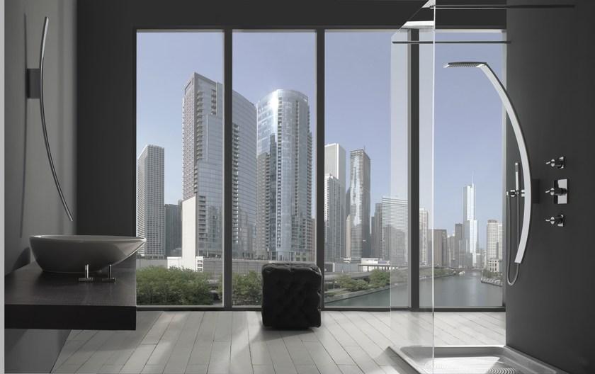 GRAFF Настенная душевая стойка с душевой лейкой Luna sun-id-1507711 - Вид №5