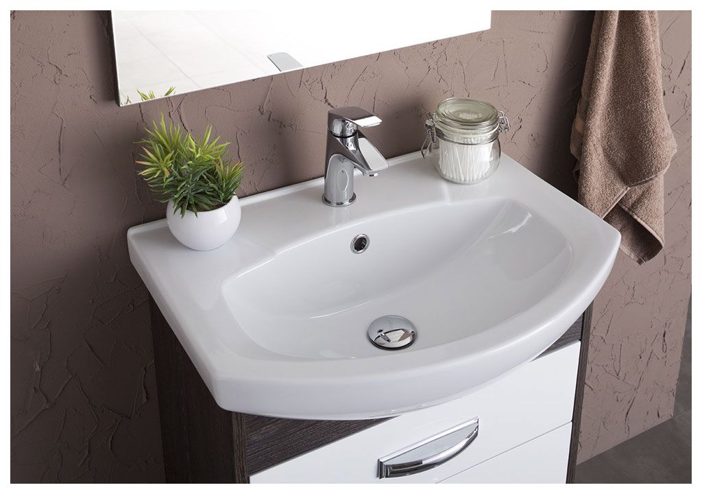 Мебель для ванной Aquanet Грейс 60 дуб кантербери/белый (1 ящик, 2 дверцы) 00198801 - Вид №4