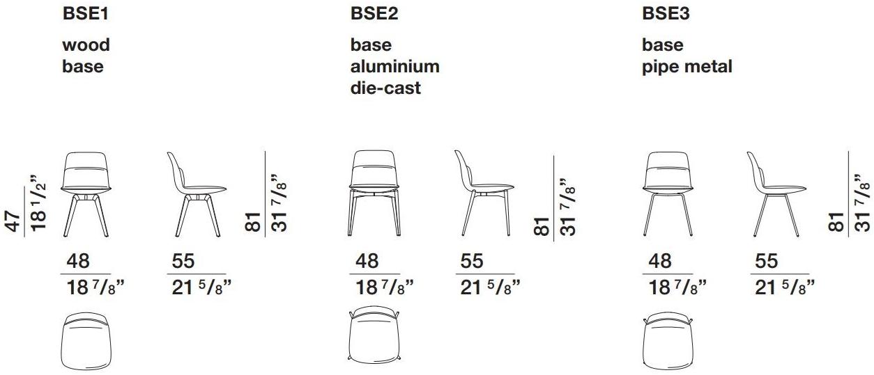 Molteni & C. Стул из мягкой ткани sun-id-1427783 - Вид №1