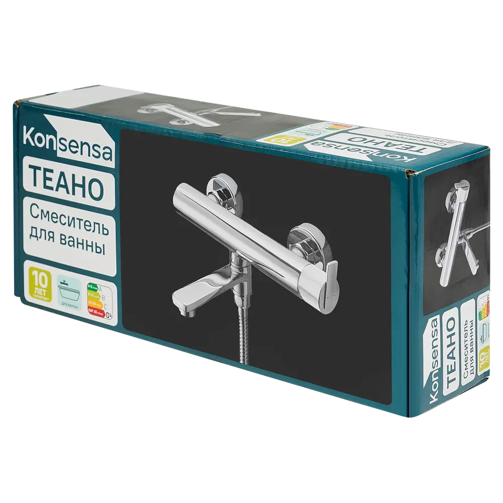 Смеситель для ванны KONSENSA Теано однорычажный цвет хром STLM-2006230 - Вид №9