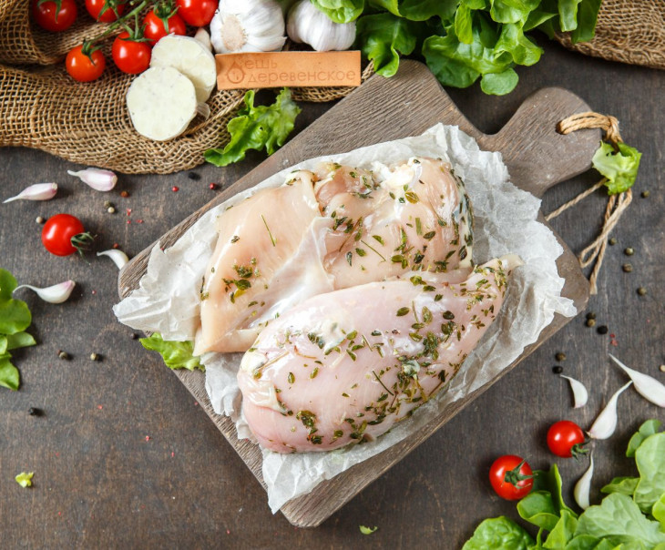 6295 Филе грудки куриное в чесночном маринаде Вкусляндия 