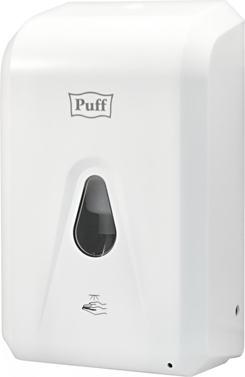 1402.184 Автоматический дозатор для жидких растворов 1300мл белый пластиковый 8186 PUFF  - Вид №1