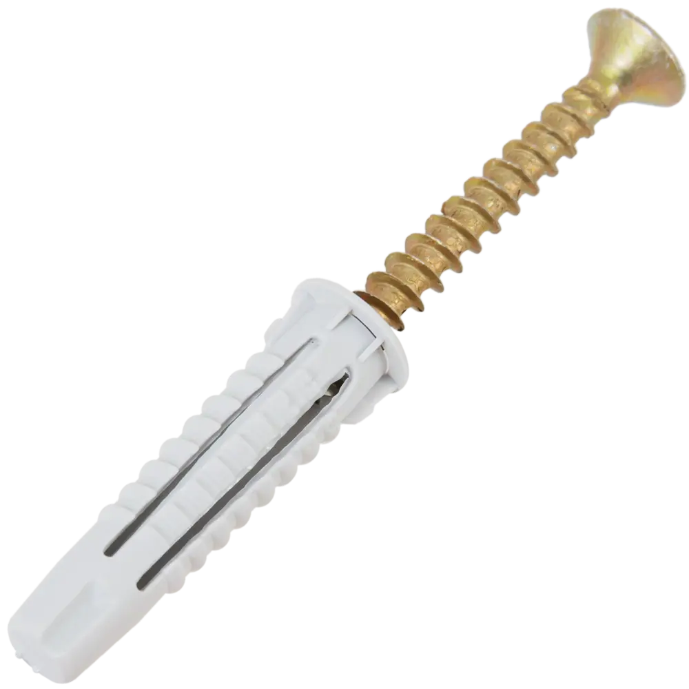 Дюбель-шуруп потайной 6x30 мм нейлон цвет серый ЕВРОПАРТНЕР STLM-2041177