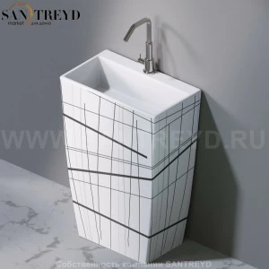 L115415 Напольная раковина стоящая прямоугольная A. e T. Italia Tower