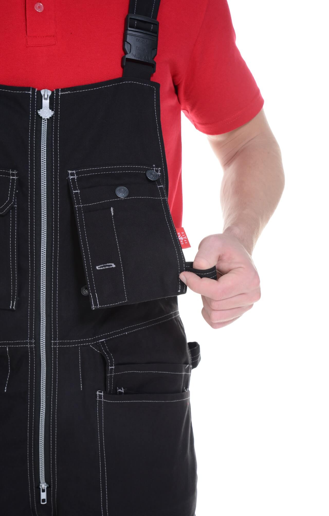 62310 Полукомбинезон  черный Union Space  Летняя спецодежда  размер 52-54/182-188  - Вид №9