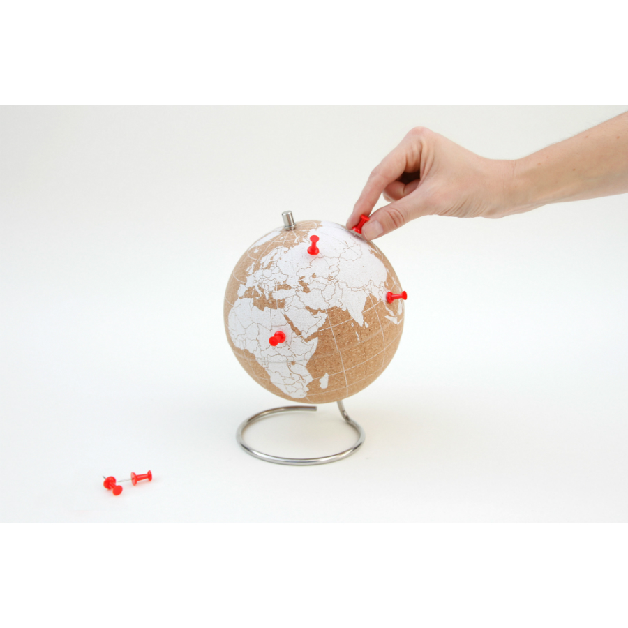Глобус Cork Globe, белый, Ø14 см SUCK UK SKCORKGLOBE6 - Вид №6