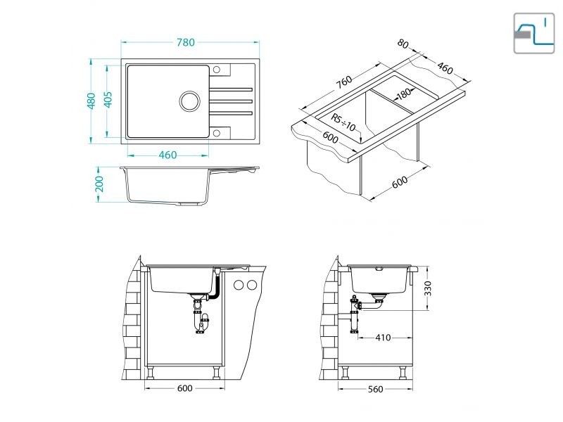 Мойка Alveus INTERMEZZO 130 1117048 - Вид №4