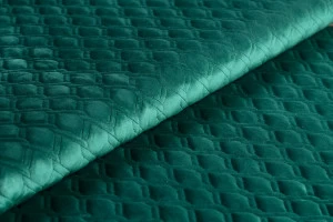 COLORISTICA Серпантин col.270 Ткань мебельная  Микровелюр  Серпантин Изумрудный