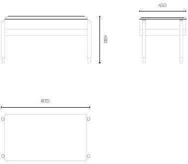 Stylish Club Прямоугольный бархатный пуф с обивкой Her Scf.he25 - Вид №3