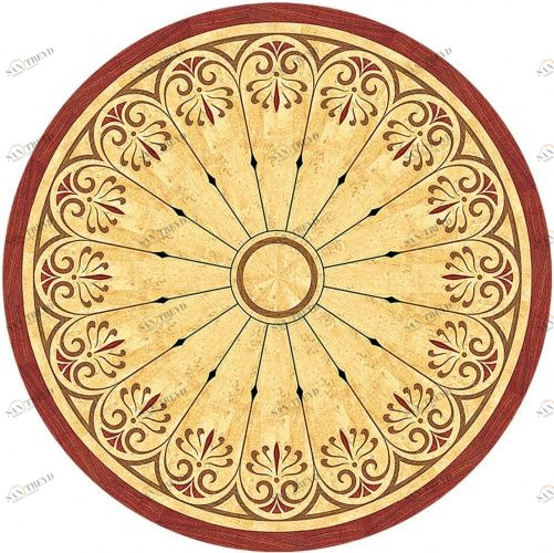 Художественный паркет Da Vinci Розетка 26-233 Дуб Селект (Гладкая) х1000диаметр мм 260090233