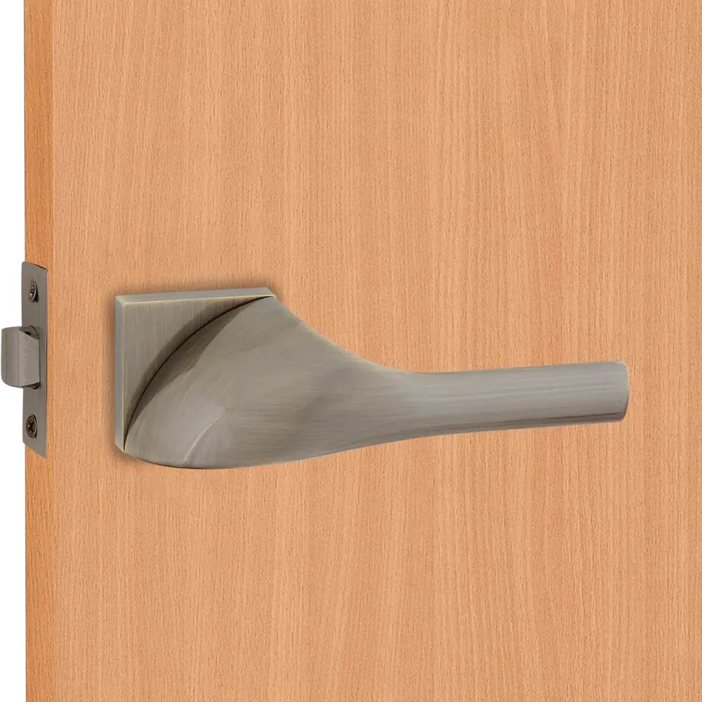 Дверные ручки 129 Q, комплект, цвет бронза Santreyd STLM-2186214 - Вид №5