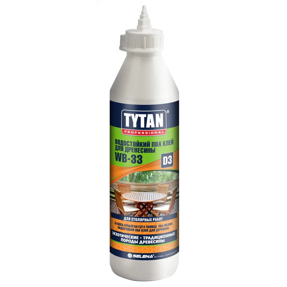 Клей ПВА влагостойкий D3 Tytan 750 г STLM-2155931