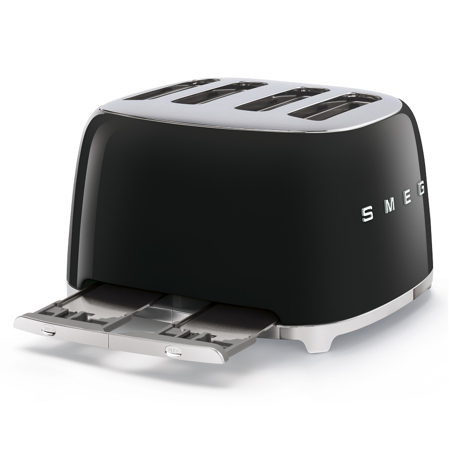 Тостер на 4 ломтика TSF03, черный Smeg TSF03BLEU - Вид №3