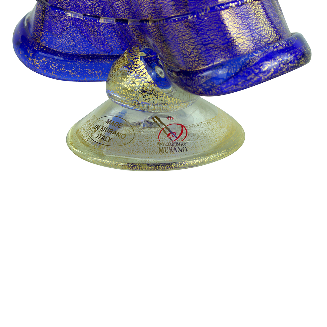 819 ORIGINALMURANOGLASS Статуэтки в стиле Голдони - Венецианская пара - blu - муранское стекло OMG 13 см  - Вид №1