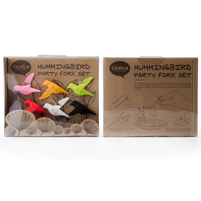 QL10103-MX-583 Набор для канапе humming bird 6 шт. Qualy  - Вид №3