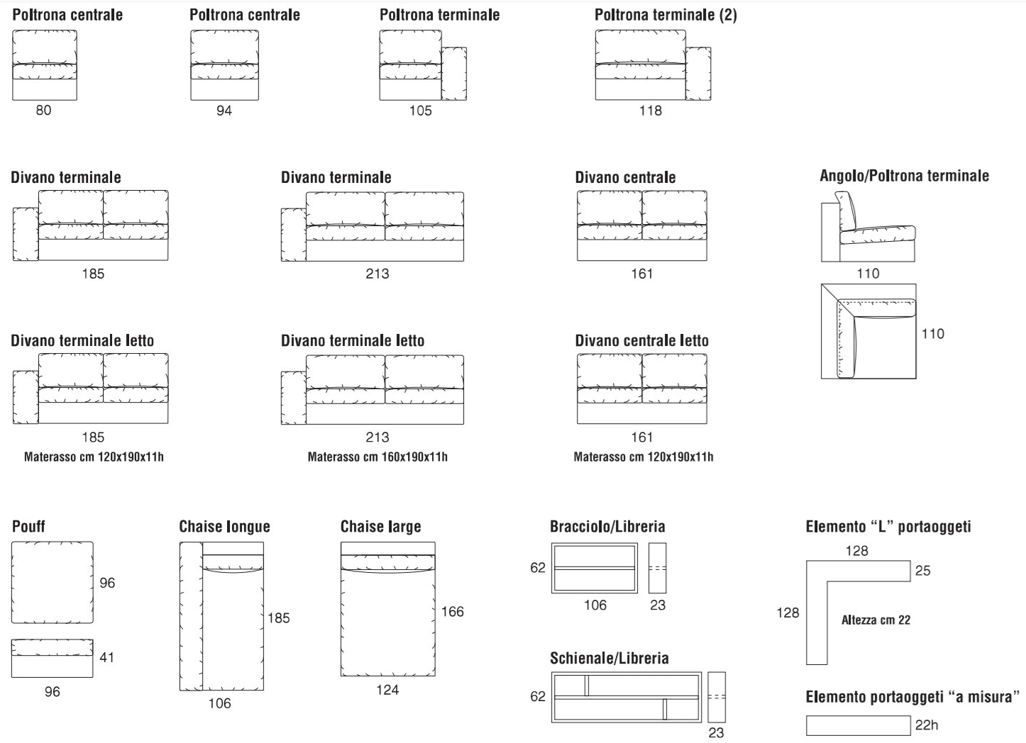 Former In Italia Модульный угловой диван из ткани Hermes sun-id-1496877 - Вид №1