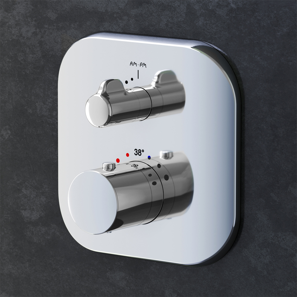 F3075600 cмеситель д/душа встраиваемый с термостатом хром шт. AM.PM Sensation