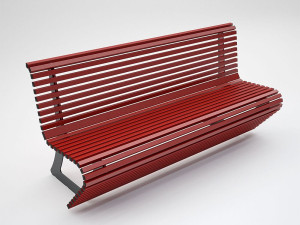 Алюминиевая скамья со спинкой