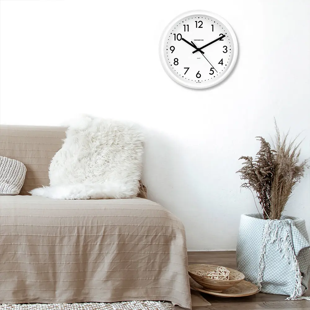 TROYKATIME Настенные часы круглые белые с бесшумным ходом 83872064 NEO-CLASSIC STLM-0045369 - Вид №5