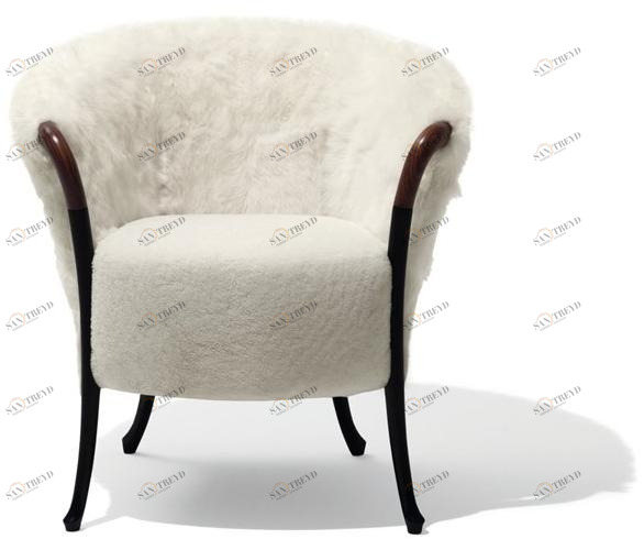 Giorgetti Меховое кресло с подлокотниками Progetti sun-id-1469229