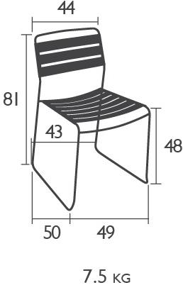 Fermob Штабелируемый стул из тикового дерева Surprising 1240 - Вид №5