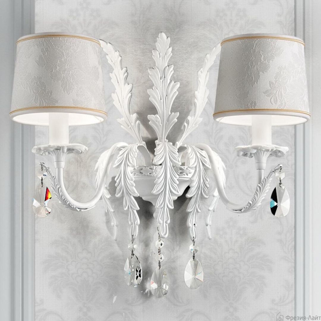 Masiero ACANTIA A2 V90/DAM/14/BK cut crystal бра 115549