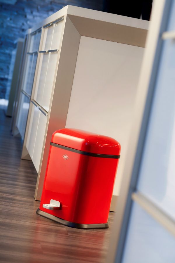 Бак для мусора с педалью Single Boy, прямоугольный, 13 л, черный Wesco 13221262 - Вид №1