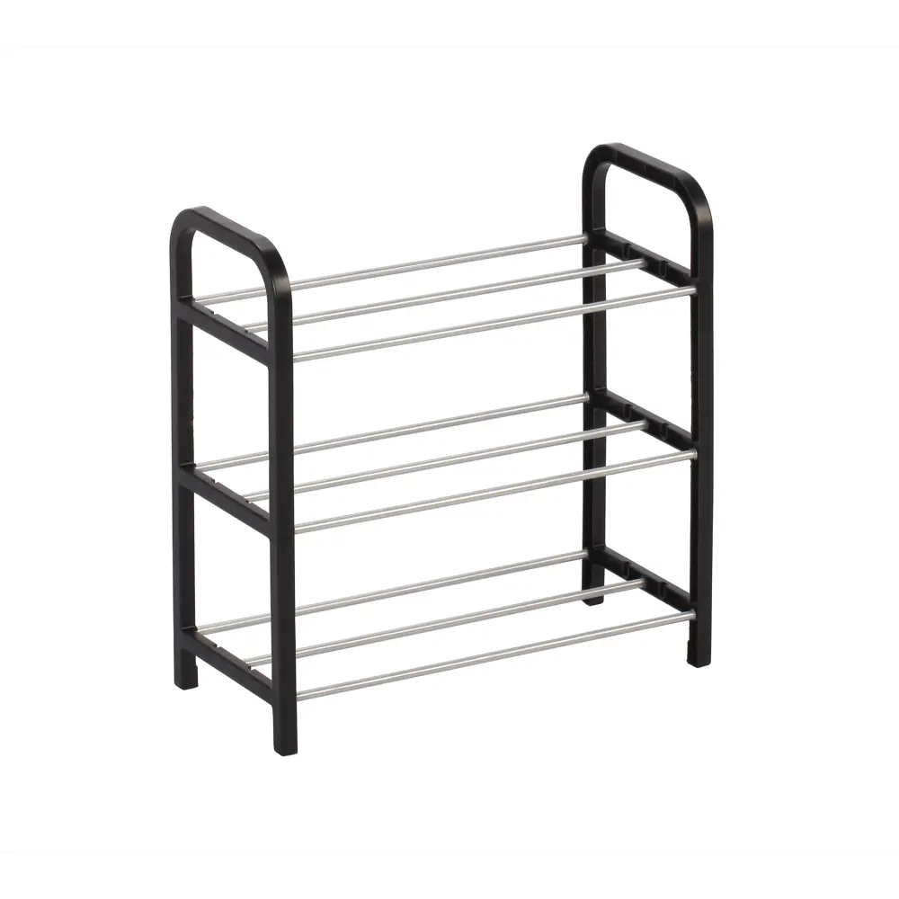 Этажерка для обуви Trinity 42x40x19 см 3 полки пластик черный Santreyd STLM-2083755 - Вид №5