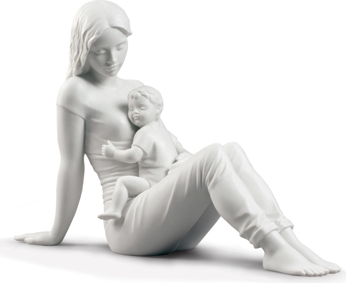 10669120 LLADRO Фигурка Lladro "Материнская любовь" 36х25см, белый Фарфор Lladró 