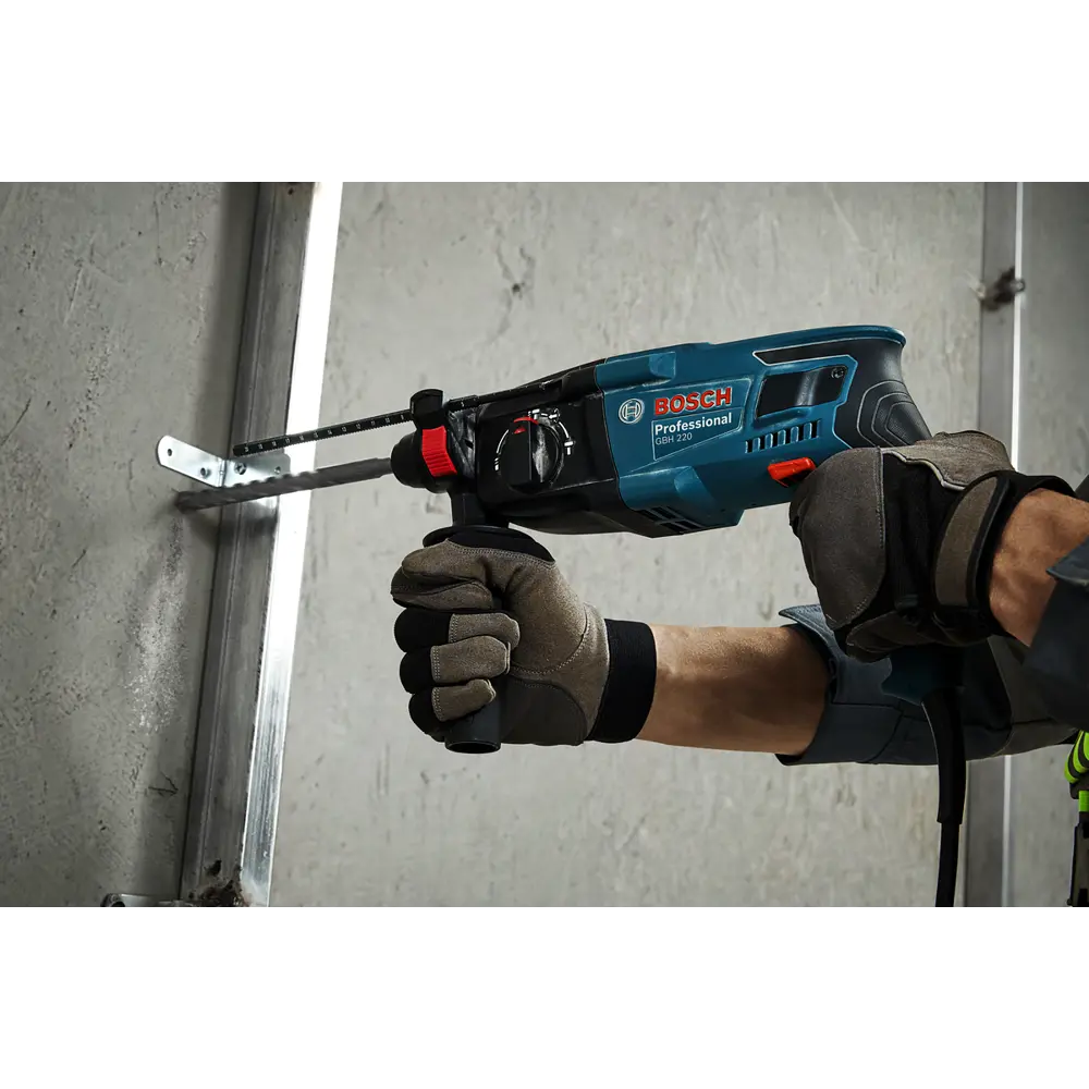 Перфоратор SDS-plus Bosch GBH 220 Professional 720 Вт, 06112A6020, 2 Дж BOSCH PROFESSIONAL STLM-2061570 - Вид №10
